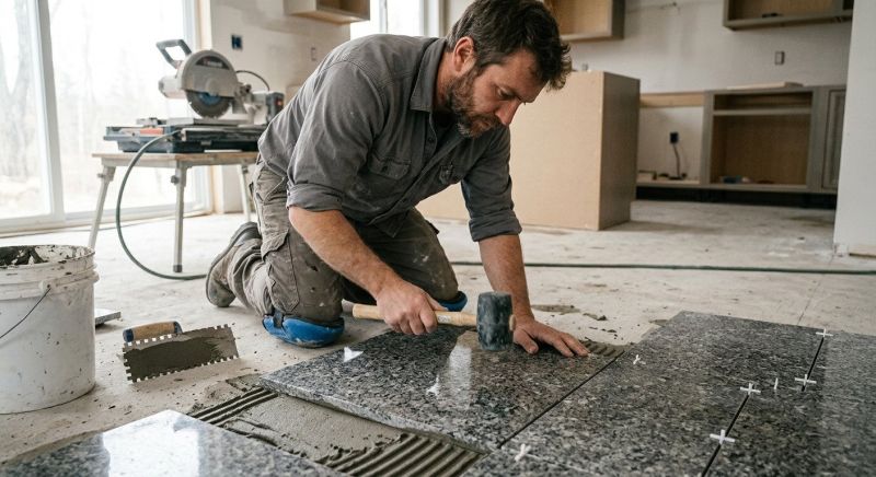 Granite Floor Installation in Alpharetta, GA