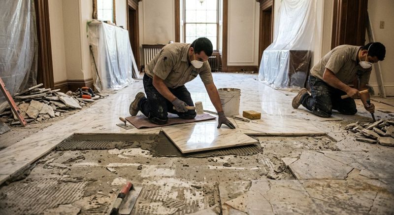 Marble Floor Replacement in Wilmington, NC