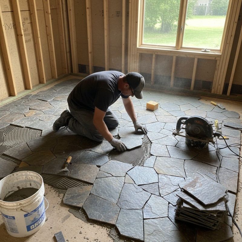 Slate Floor Installation in Alpharetta, GA